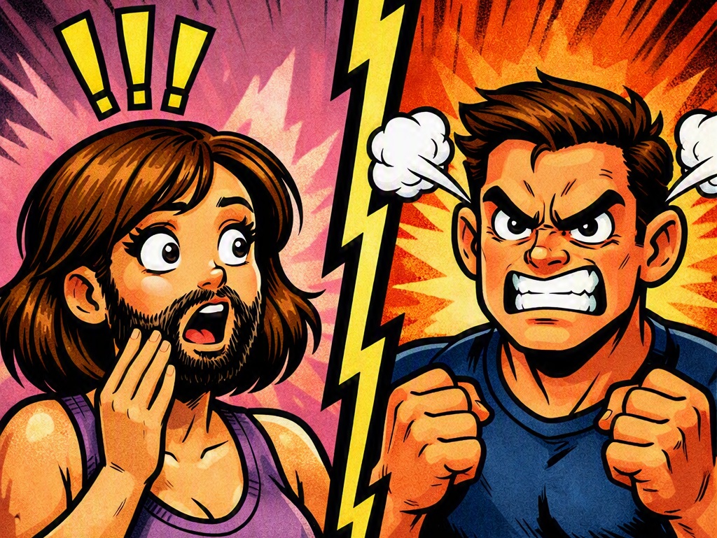 Hairy angry testosterone